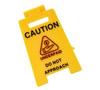 NVOQILIN Segnale di avvertimento miniatura del segno di attenzione di alta visibilità per le scrivanie dell'ufficio Decors sul posto di lavoro il chiaro modello