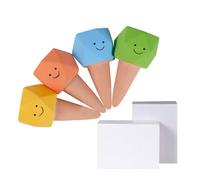 NVOQILIN Set di 4 coni di irrigazione in terracotta a forma di esagono, strumenti per innaffiare le piante in vaso, per gli amanti delle piante in vaso, per le vacanze