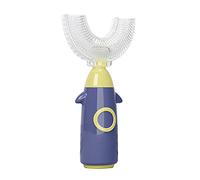 NVOQILIN Spazzolino da denti in silicone morbido a forma di U a forma di U a 360 gradi del fumetto