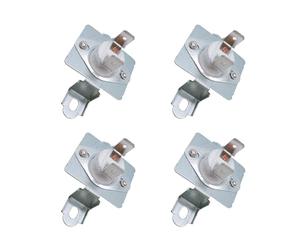 NVOQILIN Staffa di montaggio termostato per asciugatrice 4 pezzi, fusibili ad alta temperatura, adatta per vari modelli per migliorare Safet