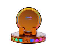 NVOQILIN Supporto per telefono da auto girevole a 360 gradi Supporto per cellulare regolabile Supporto per smartphone montato sul cruscotto con luce parabrezza telefono con luci d'umore