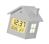 NVOQILIN Sveglia creativa a forma di case per la decorazione domestica, silenziosa, modalità notturna, visualizzazione accurata dell'ora