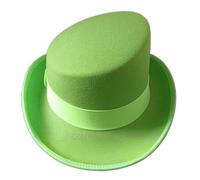 NVOQILIN Unico cappello inclinato bordo esibizioni teatrali maghi festa a tema per uomini e donne spettacoli teatrali cappello, Verde, Taglia unica