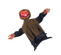 NVOQILIN Zucca spettrale attivata dalla voce Halloween zucca figura ornamento con effetto sonoro per giardino cortile interno ed esterno decorazione interattiva del partito