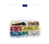 NVSFZGIYG 121pcs 7 Formati Fusibile Automatico Lama 5-30amp Fusibile Lama Auto Moto con Clip Auto Standard Mini Fusibile Kit Scatola fusibili SUV assortimento