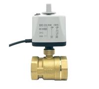 NVSFZGIYG DN15 DN20 DN25 DN50 Valvola a Sfera elettrica normalmente Chiusa/Aperta con Interruttore Manuale a motorizzata in Ottone a 2 Vie 8N.M Coppia Grande(CLOSED-220VAC,DN15)