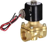 NVSFZGIYG Elettrovalvola 1/4 1/8 3/8 1/2 3/4 1 2 Pollici AC110V AC220V DC12V DC24V Elettrovalvola Valvola pneumatica for Acqua, Olio, Aria e Gas utile(24v,DN10)