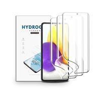 nvskvd Pellicola Protettiva Idrogel per Samsung Galaxy A72, 3 Pezzi Pellicola Protettiva TPU per Trasparente HD Morbida Display ID Impronte Digitali(Non Vetro Temperato)