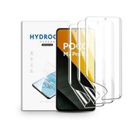 nvskvd Pellicola Protettiva Idrogel per Xiaomi Poco M7 Pro 5G, 3 Pezzi Pellicola Protettiva TPU per Trasparente HD Morbida Display ID Impronte Digitali(Non Vetro Temperato)