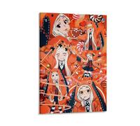 NVTTYIA Poster a tema anime, stampa artistica con personaggi carini, decorazione da parete Kawaii, stampa estetica arancione, perfetta per camera da letto o soggiorno, regalo unico, 50,8 x 76,2 cm con