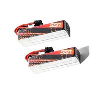 NVVSHND Batteria 3S 550mAh 75C 2 Pezzi o 4 Pezzi, connettore XT30, Compatibile con la Batteria del Drone da Corsa FPV Pavo20 PRO(2PCS 550mAh 3S)