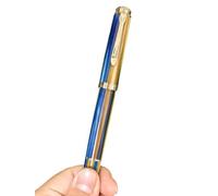 NVVVNX Penna stilografica con punta lucidante a mano, penna per pratica calligrafica (C)