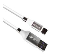 NVX 1 m (1 metro) USB A a USB C Cavo con Gestione Cavo Magnetico Compatibile con Trasferimento Dati e Ricarica Rapida Perfetto per Android, iPad Pro, Mac, PC e altro