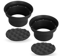 NVX XBAF65 - Kit deflettori per altoparlanti in gomma siliconica resistente alle intemperie, 2 pezzi, 16,5 cm o 17,1 cm