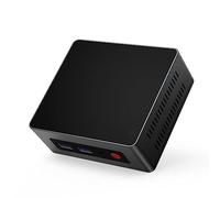 NVYAZJ Console di gioco, mini host con processore J4125 Basso consumo energetico 4k Ultra-Clear Htpc Dual Network Windows10 Ubuntu Input 100-240v AC 50/60hz Output 12v 2a M.2 Sata Ssd 2280