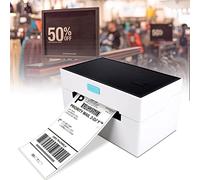 NVYAZJ Macchina per Etichette, Stampante Termica per Etichette Bluetooth con Max a 160mm/s 180mm Diametro Massimo Rotolo 203DPI USB/Bluetooth Compatibile con IOS Android Larghezza di Stampa 104mm