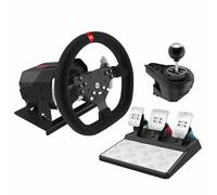 NVYAZJ PC Racing Wheel, Game E-Sport Equipment con 270/900 gradi 6+1 Shifter Dual Paddle Design per PS3/4/PC Force Feedback Resistenza allo scivolamento, Accessori di gioco elettronici