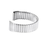 NVYRFS Cinturino elastico di ricambio in metallo da 18 mm, in acciaio inossidabile spazzolato, con cinturino elastico di ricambio, accessori for braccialetti elastici.(XL)
