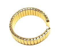NVYRFS Cinturino elastico in acciaio inossidabile, cinturino di ricambio for uomo e donna, accessorio for orologi(Gold,22mm)
