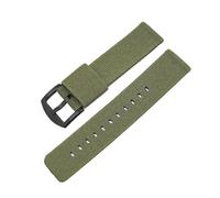 NVYRFS Cinturino elastico in nylon intrecciato a sgancio rapido da 18 mm, 20 mm, 22 mm e 24 mm, cinturino di ricambio for orologio sportivo da uomo.(Green-black,18mm)