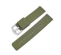 NVYRFS Cinturino Elastico in Nylon Intrecciato a sgancio rapido da 18 mm, 20 mm, 22 mm e 24 mm, Cinturino di Ricambio for Orologio Sportivo da Uomo.(Green-Silver,22mm)