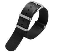 NVYRFS Cinturino in nylon traspirante da 20 mm, cinturino sportivo da 22 mm, cinturino di ricambio leggero e resistente, adatto for l'uso quotidiano.(Black,22mm)