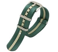 NVYRFS Cinturino in nylon traspirante da 20 mm, cinturino sportivo da 22 mm, cinturino di ricambio leggero e resistente, adatto for l'uso quotidiano.(Green-Yellow,20mm)