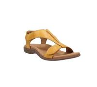 NVYRFS Sandali da donna estivi solidi ortopedici con cinturino a T e gancio e passante, zeppe da spiaggia, taglie forti(Yellow,36)