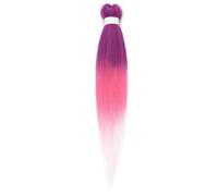 Nvzi 3 confezioni di capelli colorati da 66 cm, morbide trecce sintetiche all'uncinetto per trecce e trecce passione, H04