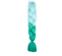 Nvzi 8 extension di capelli sintetici ad alta temperatura, 61 cm, colore arcobaleno sfumato, per trecce all'uncinetto, trecce intrecciate e intrecciate, A