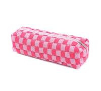 Nvzi Borsa a tracolla da donna in tessuto, borsa tote e borsa per cosmetici, borsa da spiaggia estiva in tessuto chic, borse a tracolla 19,5 x 6,5 x 5,5 cm (rosa)