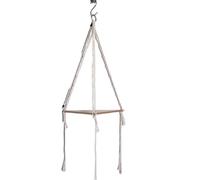 Nvzi -c 1 pezzo intrecciato a mano corda di cotone arazzo mensola decorazione decorazione parete mensola appeso (stile 11)