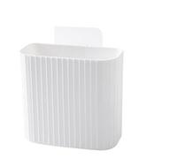 Nvzi -c 3 pezzi bagno parete rack di immagazzinaggio del bagno, lavandino della casa, scatola di immagazzinaggio non perforata, pettine ispessito, dentifricio, rack di stoccaggio del bagno (bianco)