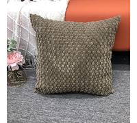 Nvzi Cuscino double-face in velluto a coste con granuli di bolle, morbido e delicato sulla pelle, universale per quattro stagioni, cuscino decorativo per divano, verde scuro, 45 x 45 cm (1 pezzo)