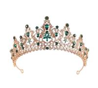 Nvzi Tiara da sposa da principessa, coroncina da sposa, corona da sposa, corona da sposa, con strass di cristallo, gioiello decorativo per regina, sposa, compleanno, ballo di fine anno, matrimonio