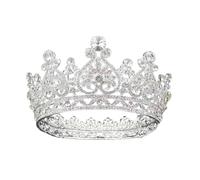 Nvzi Tiara da sposa da principessa, coroncina da sposa, corona da sposa, corona da sposa, con strass di cristallo, gioiello decorativo per regina, sposa, compleanno, ballo, matrimonio, concorso di