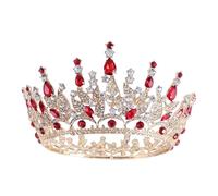 Nvzi Tiara da sposa da principessa, tiara da sposa, corona da sposa, corona da sposa, coroncina con strass di cristallo, gioiello decorativo per regina, sposa, compleanno, ballo di fine anno