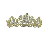 Nvzi Tiara da sposa da principessa, tiara da sposa, corona da sposa, corona da sposa, coroncina con strass, gioiello decorativo per regina, ragazza, sposa, compleanno, ballo di fine anno, matrimonio