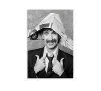 NWFWZP Poster su tela con frank Zappa, cantanti leggendari, maestri della musica, decorazione artistica da parete, per camera da letto, 50 x 75 cm, senza cornice