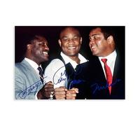 NWGACS Poster su tela con Muhammad Ali Joe Frazier, George Foreman, decorazione artistica da parete per soggiorno, camera da letto, senza cornice, 20 x 30 cm