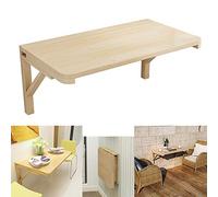 NWHJ Scrivania a ribalta da Parete per Piccoli spazi, Tavolo Pieghevole a Muro tavolino Galleggiante con Supporto Triangolare in Legno, Larghezza 30cm,40cm,50cm,60cm