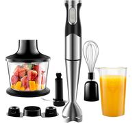 NWOUIIAY Frullatore a Immersione 1200W 6 in 1 Frullatore Tritatutto