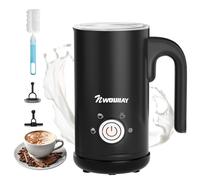 NWOUIIAY Montalatte Elettrico 4 in 1 Cappuccinatore Elettrico 300ML 600W Silenzioso con Manico per Latte Caldo e Freddo Schiuma di Latte Rivestimento Antiaderente per Latte Cappuccino Macchiato