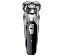 NWOUIIAY Rasoio Elettrico Uomo Wet & Dry Ricaricabile Rasoio Barba con Testine Rotanti 3D Regolatore Barba con Display LCD Rasatura Regolabarba con Trimmer Pop-up Rasoio elettrico barba