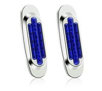 NWpangu 2PCS 16-LED Luci di Posizione 12V 24V Luci Laterali a LED Laterali Indicatore Ingombro per Camion Rimorchio Furgoni. (Blu)