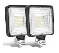 NWpangu Faro da Lavoro, 2 X 168W Fari Supplementari Faro da Lavoro Led, 6500K Impermeabile IP67 Luci di Lavoro Fuoristrada per Moto Auto ATV SUV Trattore.