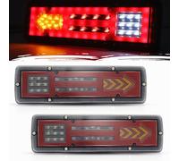 NWpangu Luci posteriori per camion a LED Luce di stop Freno Indicatori di direzione Luce di retromarcia per camion Rimorchio RV Trattore, impermeabile, 2pcs