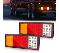 NWpangu Luci posteriori per rimorchi a LED 12V 24V multifunzionali luce di stop, luce di retromarcia, luce di stop per camion con rimorchio, 2 pezzi