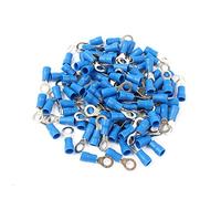 NWPNLXEA 100 Pezzi RV2-5 connettore for Cavi Isolato ad Anello Blu connettore for Cavi elettrici a crimpare