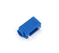 NWPNLXEA 10Pcs 4mm Female Socket Right Angle PCB Insulated Jack Connector (10Pcs Blue)